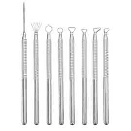 Clay Carving Tool, Set of 8, Shakabera, Ceramics, Clay, Pottery Supplies, Spatula Set, 7 Needles, Detailed Needles, Carving Tools, Pottery Tools, Crafts, Spatula, Carving Spatula, Crafting Rod,