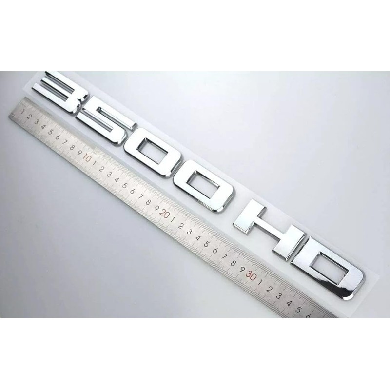 2pcs Matte Black 3500HD 3500 HD Nameplates Emblems Badges Plastic