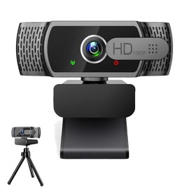 skybess 1080P HD Webcam, Live Stream Web Camera with Microphone and Privacy Cover - 110° View USB Webcam for PC Zoom Video Conferences, Calls, Skype, YouTube, Facetime, etc - Plug and Play
