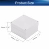 Heyiarbeit 1Pcs 160x160x90mm/6.30" x 6.30" x 3.54" ABS White Dustproof