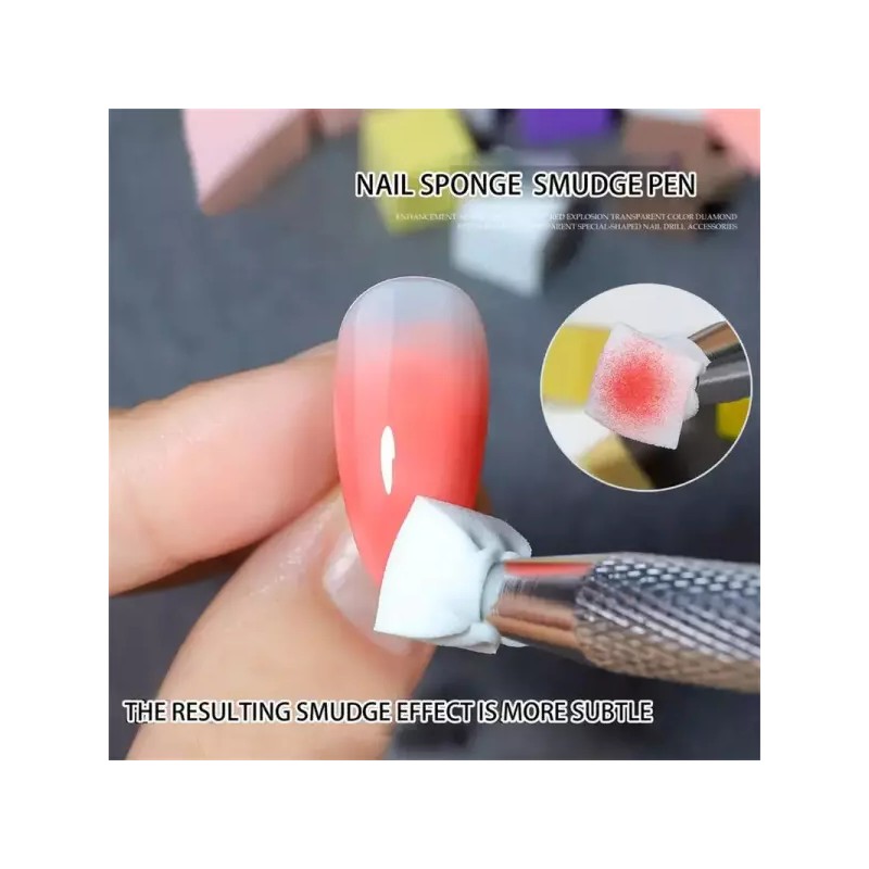 50Pcs/200Pcs 네일 아트 스폰지 세트 매니큐어 DIY 크리 에이 티브