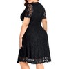 Plus Size Cocktail Dresses Women Wedding Guest Little Black Semi