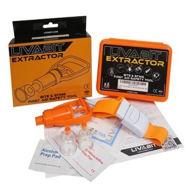 LIVABIT 2-Pack First Aid Safety Tool F.A.S.T. Kit Emergency Venom Extractor Snake Bite and Sting Suction Pump for Hiking, Camping, Backpacking, Insect Sting & Snake Bite Treatment