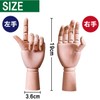 Fermoor Hand Mannequin Drawing Doll, Wooden Hand Model, Joints, Both