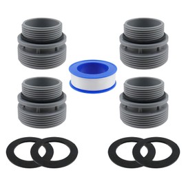 WDONAY Filter Hose Conversion Kit 1 1/4" to 1 1/2", (4-Pack) Pump Fittings Hose Connector Above Ground Part