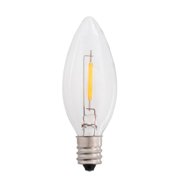 Creative Hobbies LED Replacement Light Bulbs for Electric Candle Lamps,