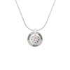 Delight Jewelry Silvertone White Resin Heart with Spring Crystals -