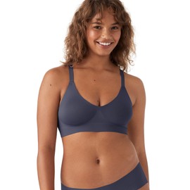 True & Co Women's Soft Form V Neck Adjustable Strap Bra, Nightfall, (Small) 32-34DD/DDD