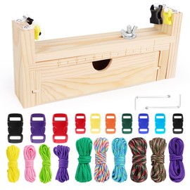 Paracord Jig Bracelet Maker Paracord Bracelet Set Paracord Set Bracelet Knotting Paracord Bracelet Dog Collar DIY Wristband Making Kit with Parachute Cord Paracord Clasps