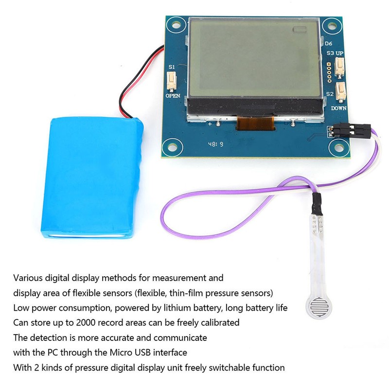 Pressure Sensor Display Detection Module 2.5in Digital for Flexible Film