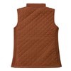 Bienzoe Women Quilted Casual Vest: Lightweight Sleeveless Jacket Chocolate XL