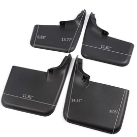 Molded Mud Splash Guards Compatible for Ford 2004-2014 F150 F-150 Front & Rear Mudguards Mud Flaps Kit