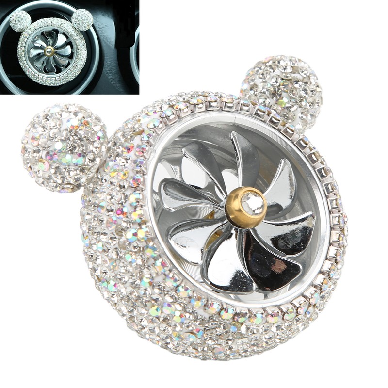 Car Air Vent Fragrance Decoration Sparkly Rhinestones Cute Shape Interior