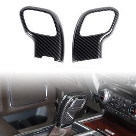 JeCar Gear Shift Lever Knob Cover Trim Interior Accessories for 2015-2020 Ford F150 (Carbon Fiber Look)