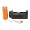 Strong Light Flashlight Aluminum Alloy USB Rechargeable Telescopic Zoom White