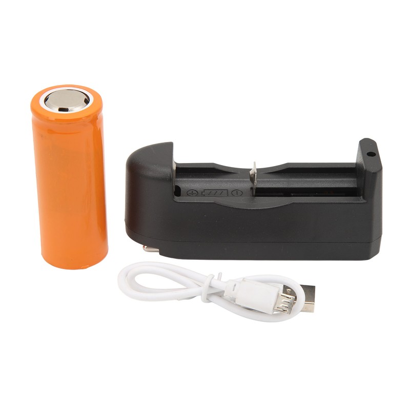 Strong Light Flashlight Aluminum Alloy USB Rechargeable Telescopic Zoom White