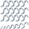 Swpeet 20Pcs 2"(50mm) Zinc Plated One Hole EMT Pipe Strap