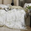 OTOB 100% Lyocell Duvet Cover Queen Size 3 Pieces, Floral