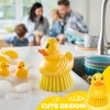 GTOTd Cute Ducky Washing Dish Brush（2 Pack）Ergonomic Palm Scrubber with