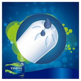 Tampax Compak Super Tampons with Applicator, 18 Tampons, Leak Protection And Discretion, Super Absorbent