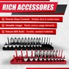 EACELIY 6PCS Socket Organizer Tray Set,1/2", 1/4" and 3/8" SAE