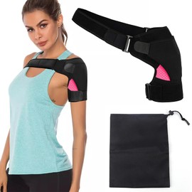 SPOKKI Shoulder Brace, Adjustable Shoulder Support, Neoprene Shoulder Support Bandage, Arm Support for Protection Against Injury, Shoulder Dislocation Pain, Rotator, for Right and Left