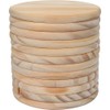 Pack of 10 Round Wooden Disc Coasters, Wooden Coasters, Empty