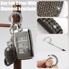 YIKECASE Key Fob Cover with Diamond Keychain Car Key Holder
