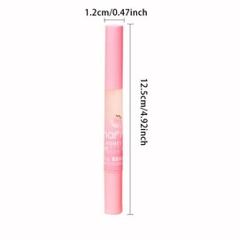 Moisturizing Lip Oil, 2 Counts/set Peach Flavor Lip Care Oil, Hydrating Lip Plumper, Glossy Lip Moisturizer, Plumping Lip Oil for Girls & Women, Lip Treatments, Christmas Gift
