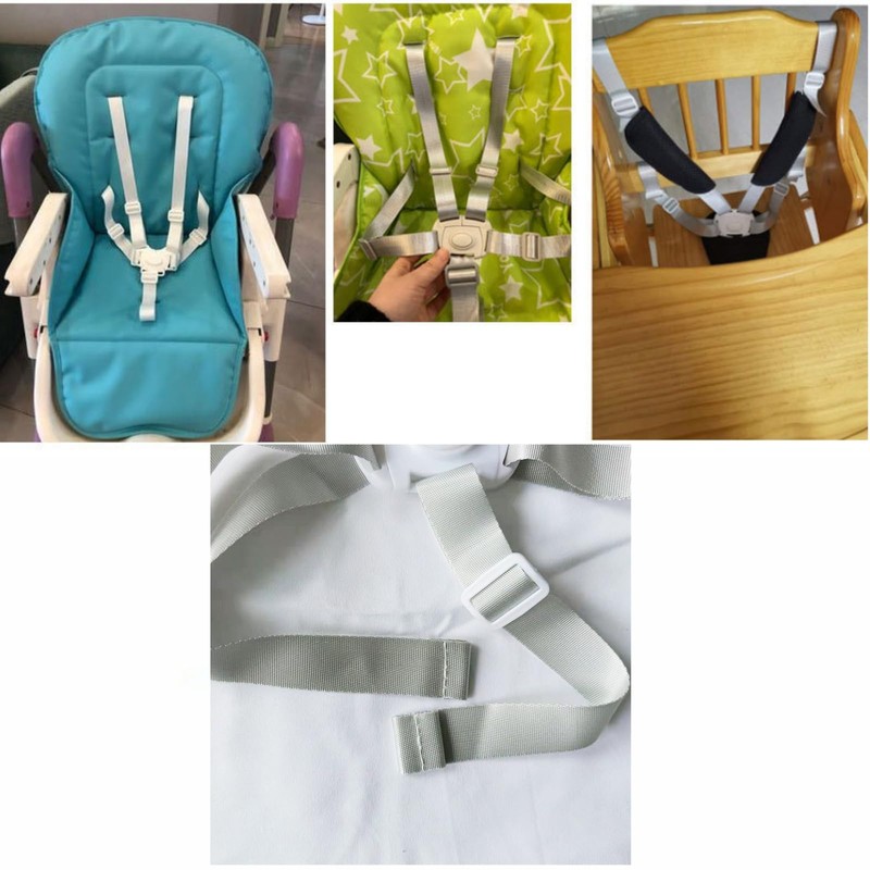 High Chair Straps Replacement,Universal 5 Point High Chair Harness Straps