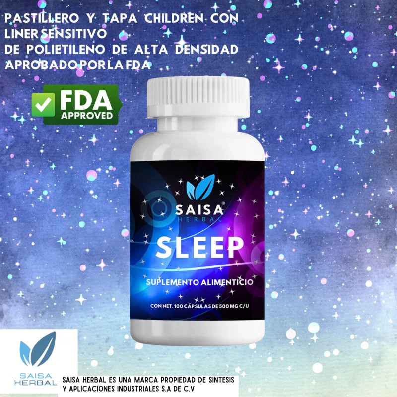 Suplemento Para Dormir 100 Cápsulas SLEEP | SAISA HERBAL |