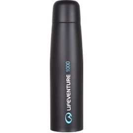 Lifeventure Double Walled Thermally Induced Vacuum Flask - Hot For Up To 8 Hours, Cold For 24 Hours - 1 Litre, Dark Grey