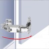 180 Degree Hinges Frameless Cabinet Doors Hinges Concealed Hydraulic Adjustable