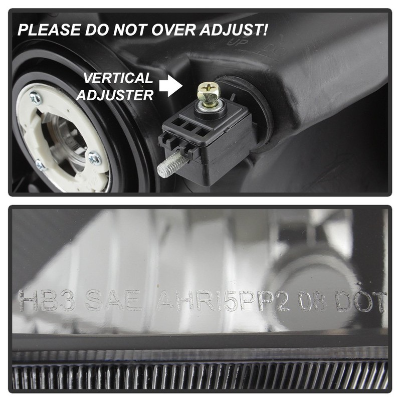 ACANII - For 2009-2013 Toyota Matrix Black Headlights Headlamps Aftermarket