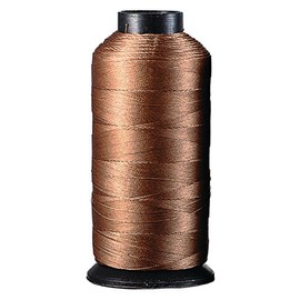 Bonded Nylon Hair Weaving Thread - Heavy Duty & Thicker String Hair Threads for Hair Extensions, Real & Synthetic Dreadlocks, Custom Wigs, Braids, 4oz-1400m/spool (Strawberry Blonde)