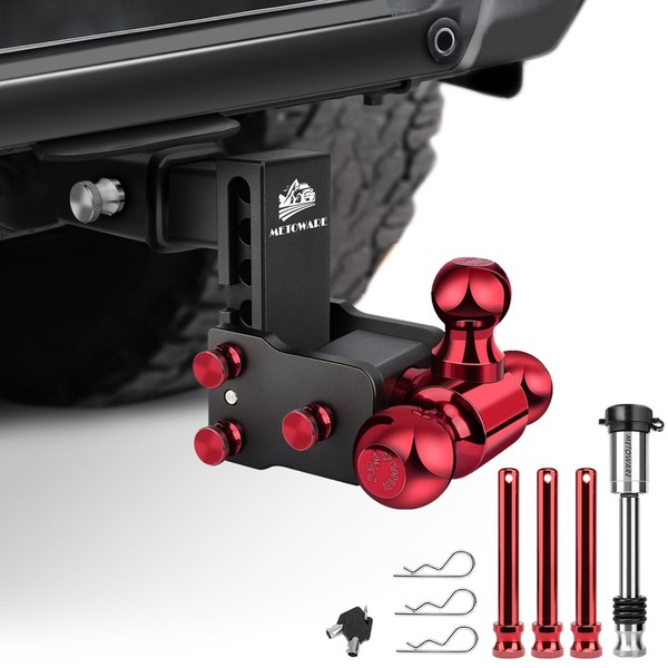 METOWARE Trailer Hitches Fits 2-Inch Receiver - Adjustable Trailer Hitch