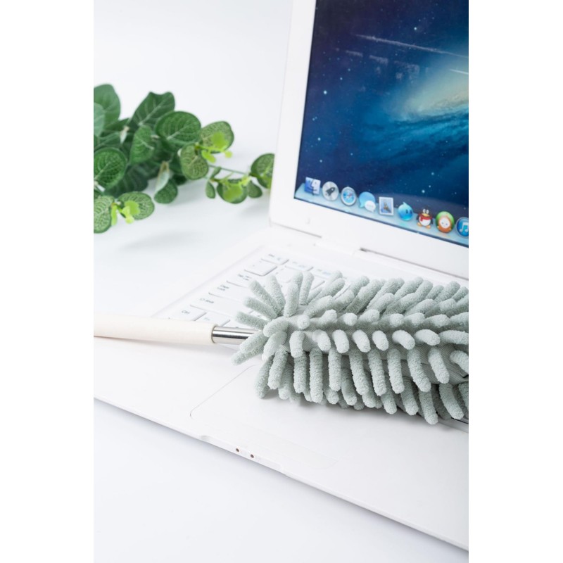 4Pcs Dusters for Cleaning, Microfiber Duster Bendable Head Duster Feather