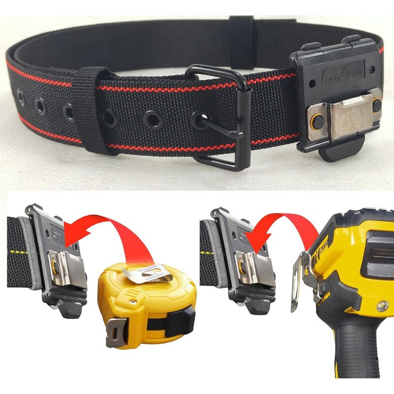 Working Belt with Tape Measure Holder Clip On - Tool