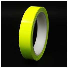 Finest Folia Decorative Shiny Strips for Car, Motorcycle, Boat, Model Making, Silver, Chrome, 10 Metres, neon yellow