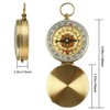 Portable Brass Pocket Compass Camping Hiking Navigation Small Watch Map