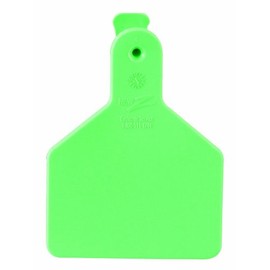 Z Tags 25 Count 1-Piece Blank Tags for Calves, Green