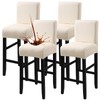 Fuloon Waterproof Chair Covers, Bar Stool, Stretch Jacquard Bar Stool Covers, Removable and Washable Covers for Bar Stools, Chair Protective Cover with Backrest for High Bar Stools