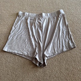 Skims Taupe Knit Pajama Shorts, Size Large NWT