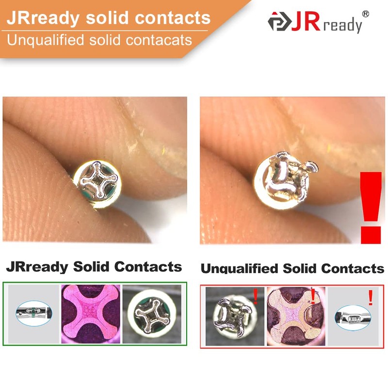 JRready ST6114 DT Connector 4 Pin with 14-16AWG Solid Terminals,