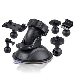 MC-DOSHAMA Dash Cam Holder for Car, Suction Cups, 5 Types of Adapters, Detachable Mounting Bracket, For Cars, GPS, Car Navigation Systems, Fixed