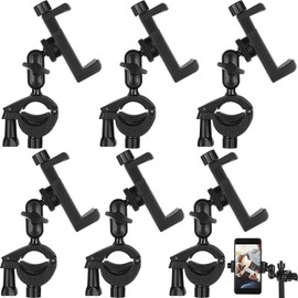 Kingdder 6 Pack Mic Stand Phone Holder Music Stand Holder Adjustable 360° Swivel for Microphone Mount Phone Clamp Mount for Concert Lecture Live