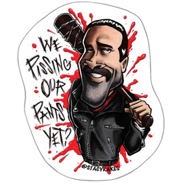 Leader of The Saviors, Negan Decal- for Cars, Laptops, and More! - Use Inside or Outside - Sicks to Any Flat Smooth Surface