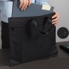 A4 Zipper Document File Bag Pouch with Handle Waterproof Double