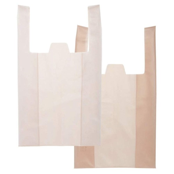 Amablo Dayly Shopper Eco Bag, clear x pale orange