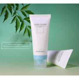 UNMUTE Hydro Calming Micro Cleansing Foam 100ml (3.38 fl oz) – Gentle Face Cleanser with LHA & Plant-Derived Ingredients | Deep Cleansing, Hydrating & Skin-Soothing Formula